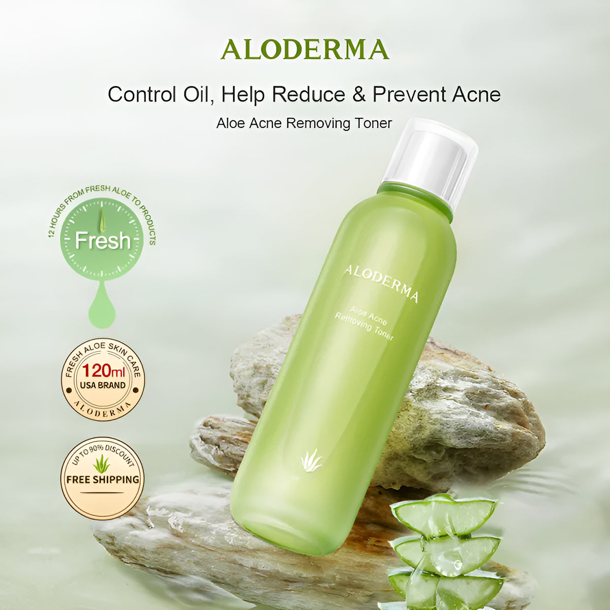 ALODERMA Aloe Acne Removing Toner,120ml