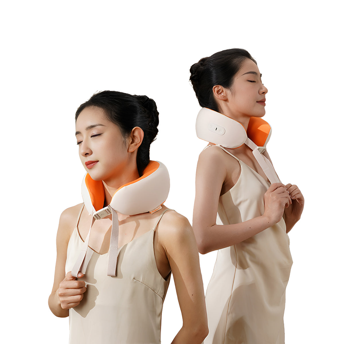 HeZheng HZ-U8 Eletric Neck Massage Pillow, Orange