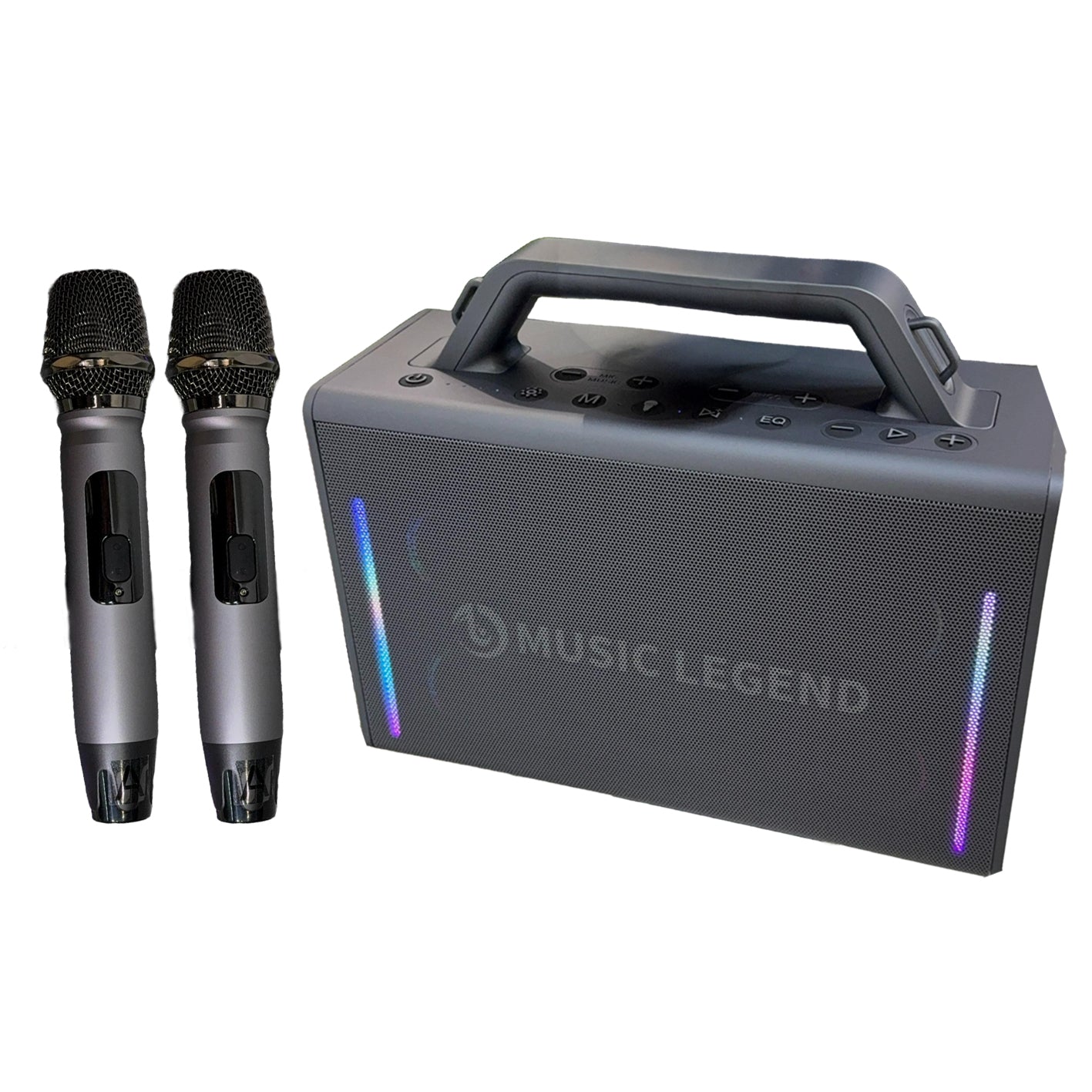 MUSIC LEGEND V19 Speaker With 2 Microphones & Console