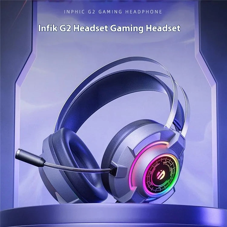 INPHIC G2 Headphones with Microphone, Gaming Headset