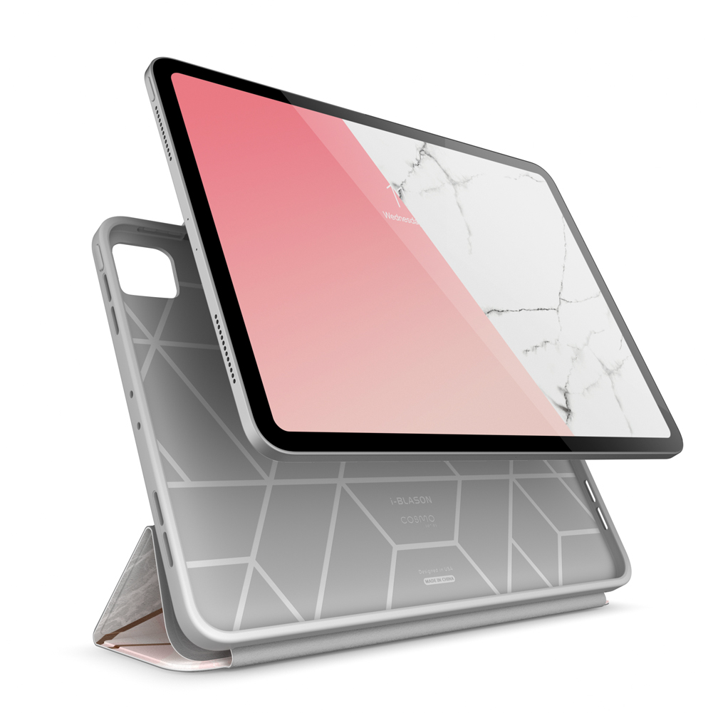 i-Blason Cosmo Series Slim Full-Body Trifold Stand Protective Case Cover with Auto Sleep/Wake & Pencil Holder Protective Case with Pencil Holder for iPad Pro 11" /13"2024