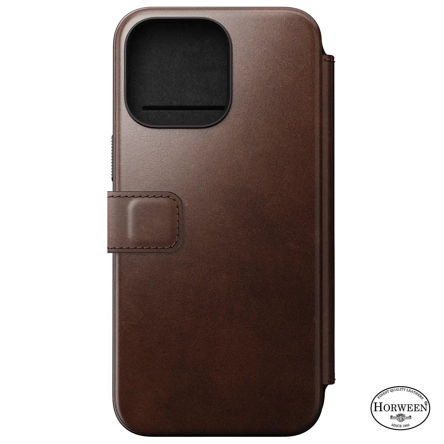 NOMAD Modern Leather Folio Case for iPhone 15 Pro 6.1"/ iPhone 15 Pro Max 6.7" By Horween® Leather