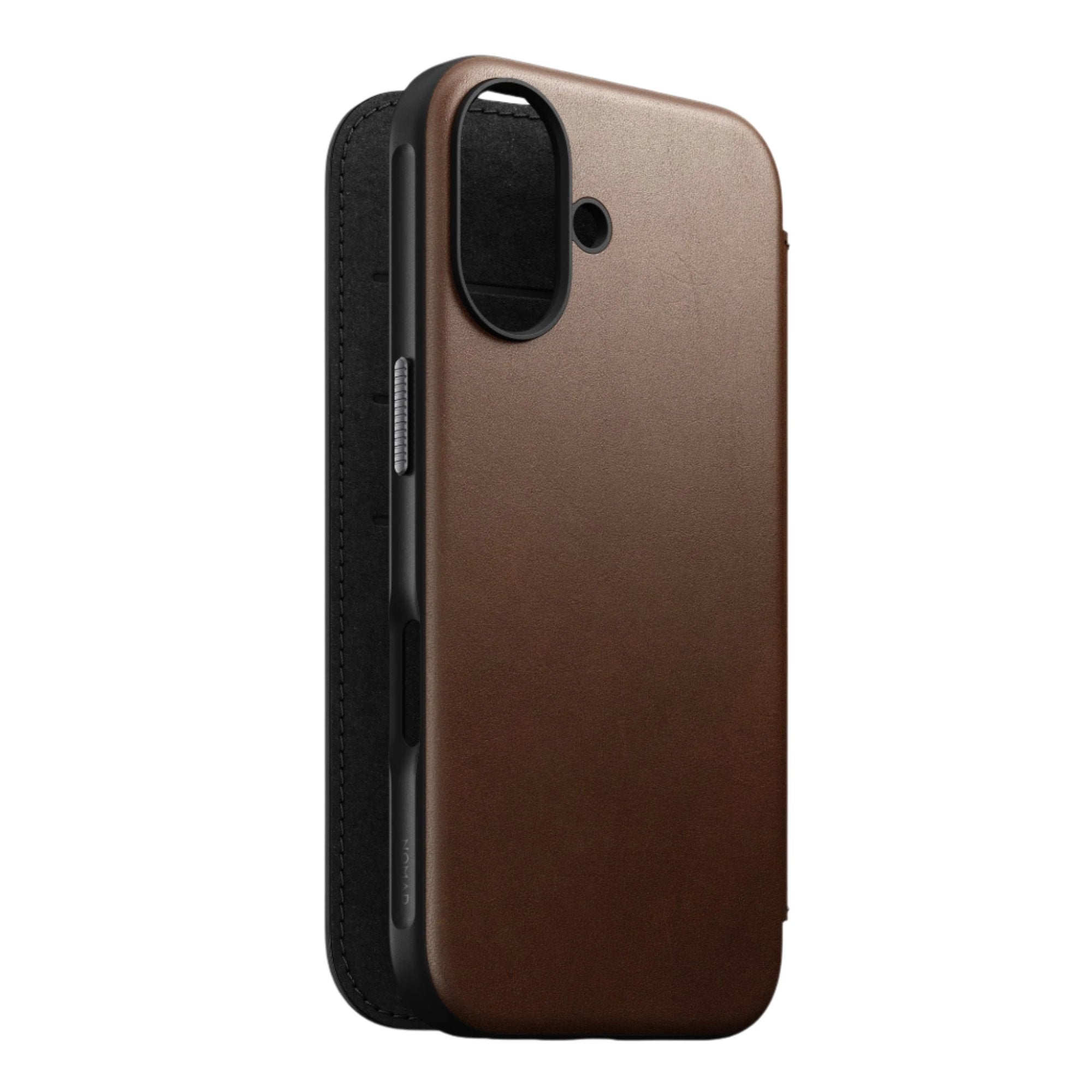 NOMAD Modern Leather Folio Case for iPhone 16 Series By Nomad Leather