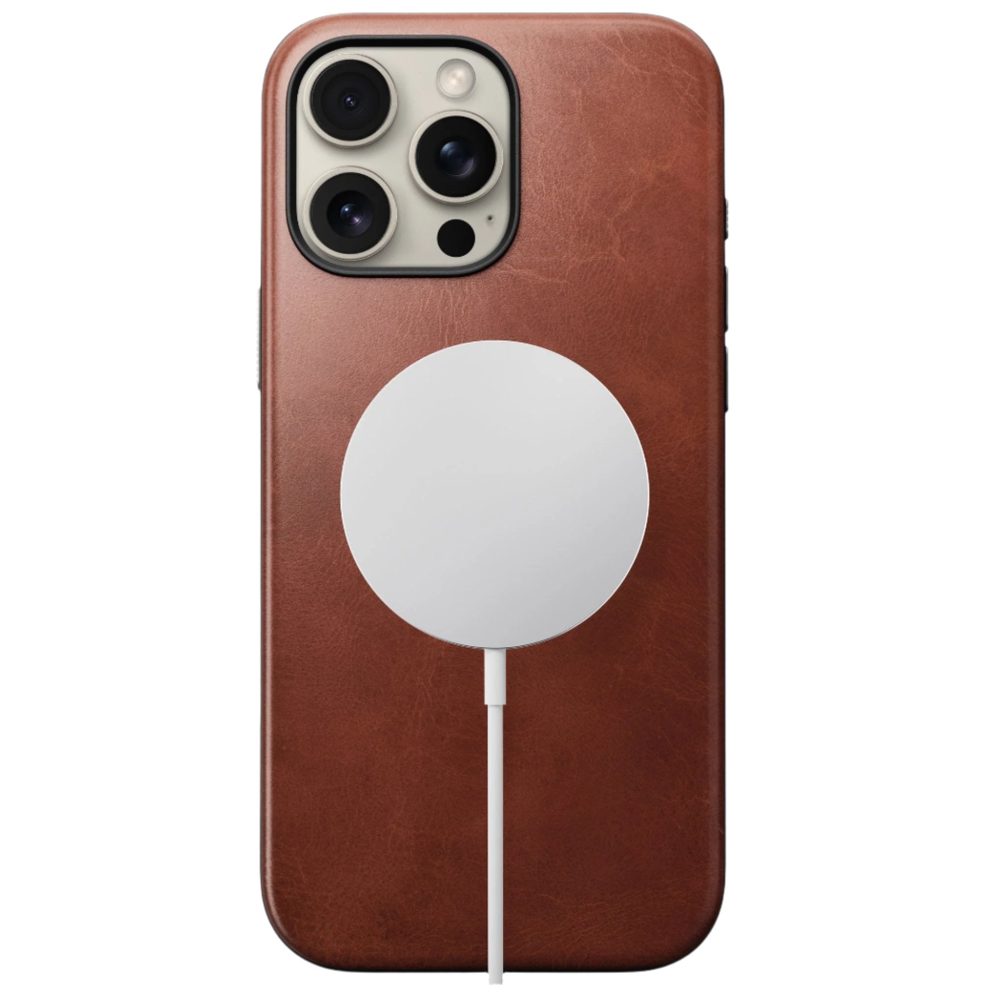 NOMAD Modern Leather Case for iPhone 16 Pro 6.3" / 16 Pro Max 6.9" By Horween® Leather