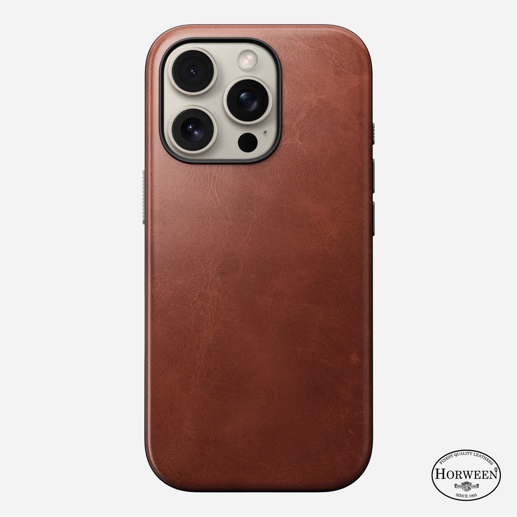 NOMAD Modern Leather Case for iPhone 16 Pro 6.3" / 16 Pro Max 6.9" By Horween® Leather