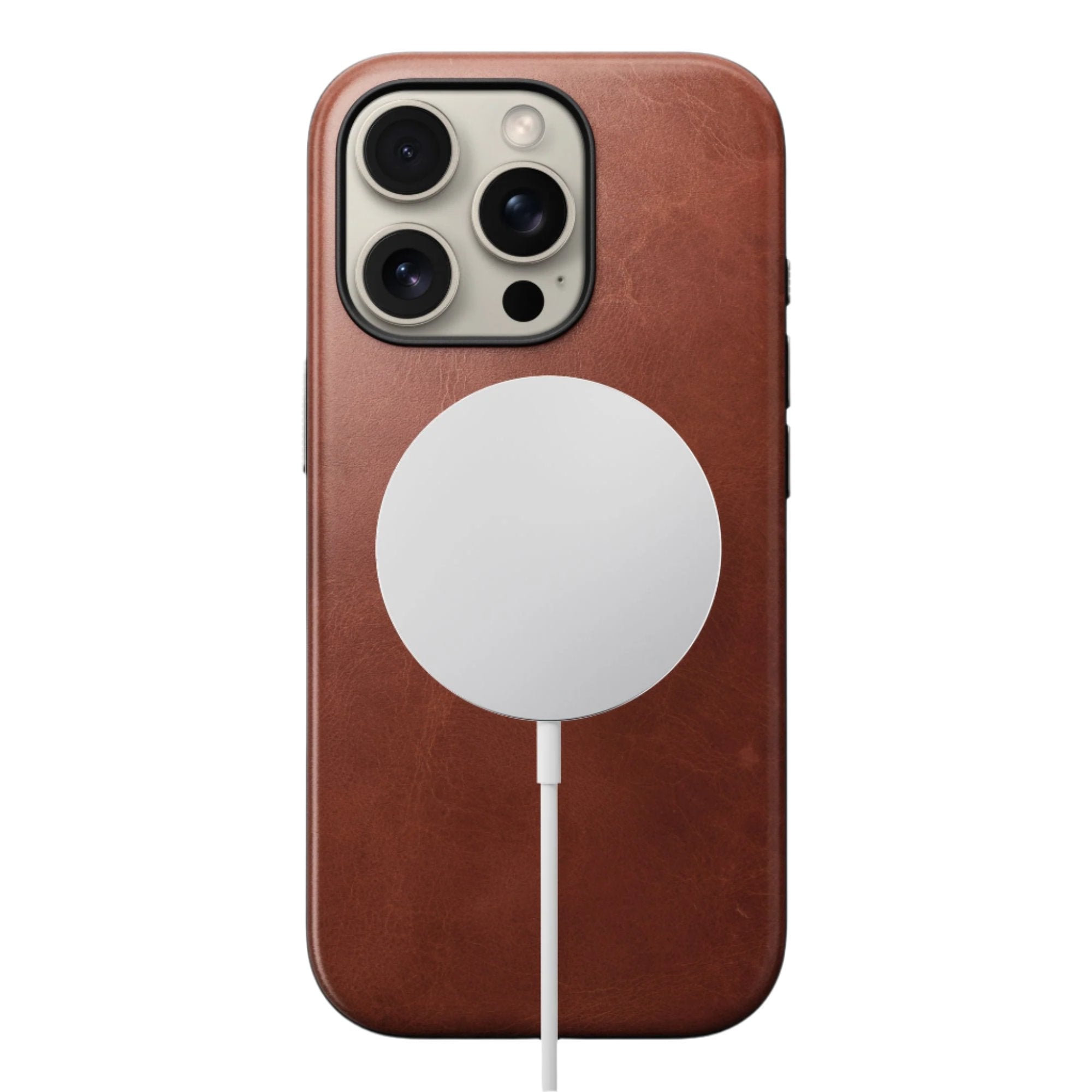 NOMAD Modern Leather Case for iPhone 16 Pro 6.3" / 16 Pro Max 6.9" By Horween® Leather