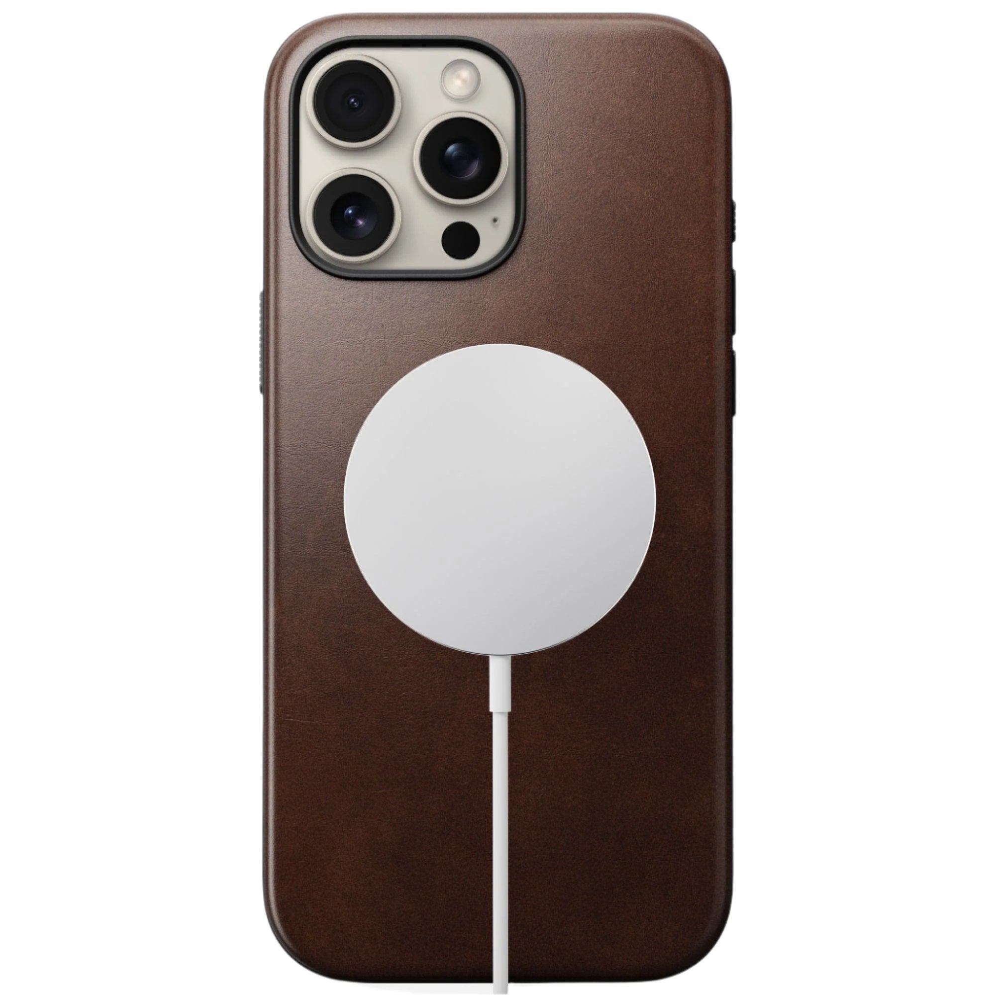 NOMAD Modern Leather Case for iPhone 16 Pro 6.3" / 16 Pro Max 6.9" By Horween® Leather