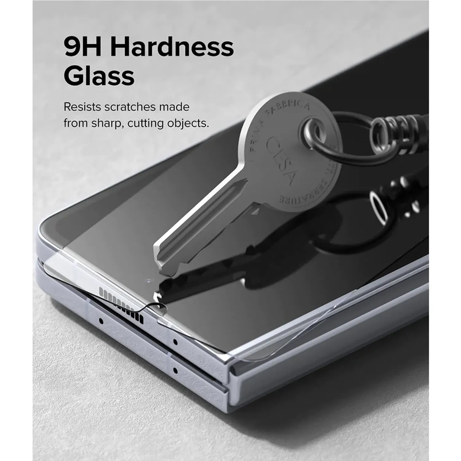 Ringke Cover Display Glass Screen Protector for Samsung Galaxy Z Fold 5 Exterior Cover Display Tempered Glass, Clear