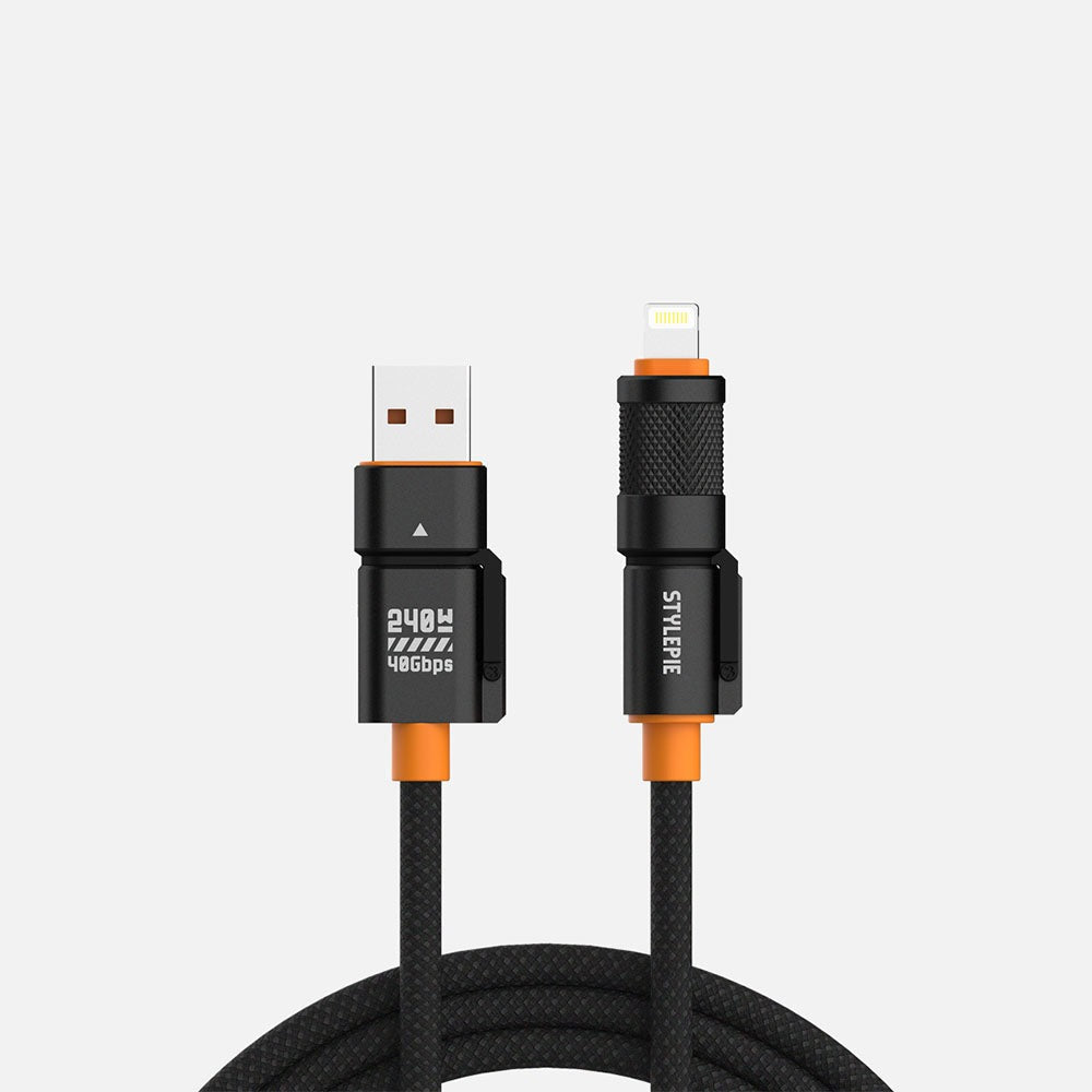 STYLEPIE C74-U2 240W 4 in 1 Fast Charge Data Cable Ultra Edition USB4 Gen3, PD3.1, 1.2m