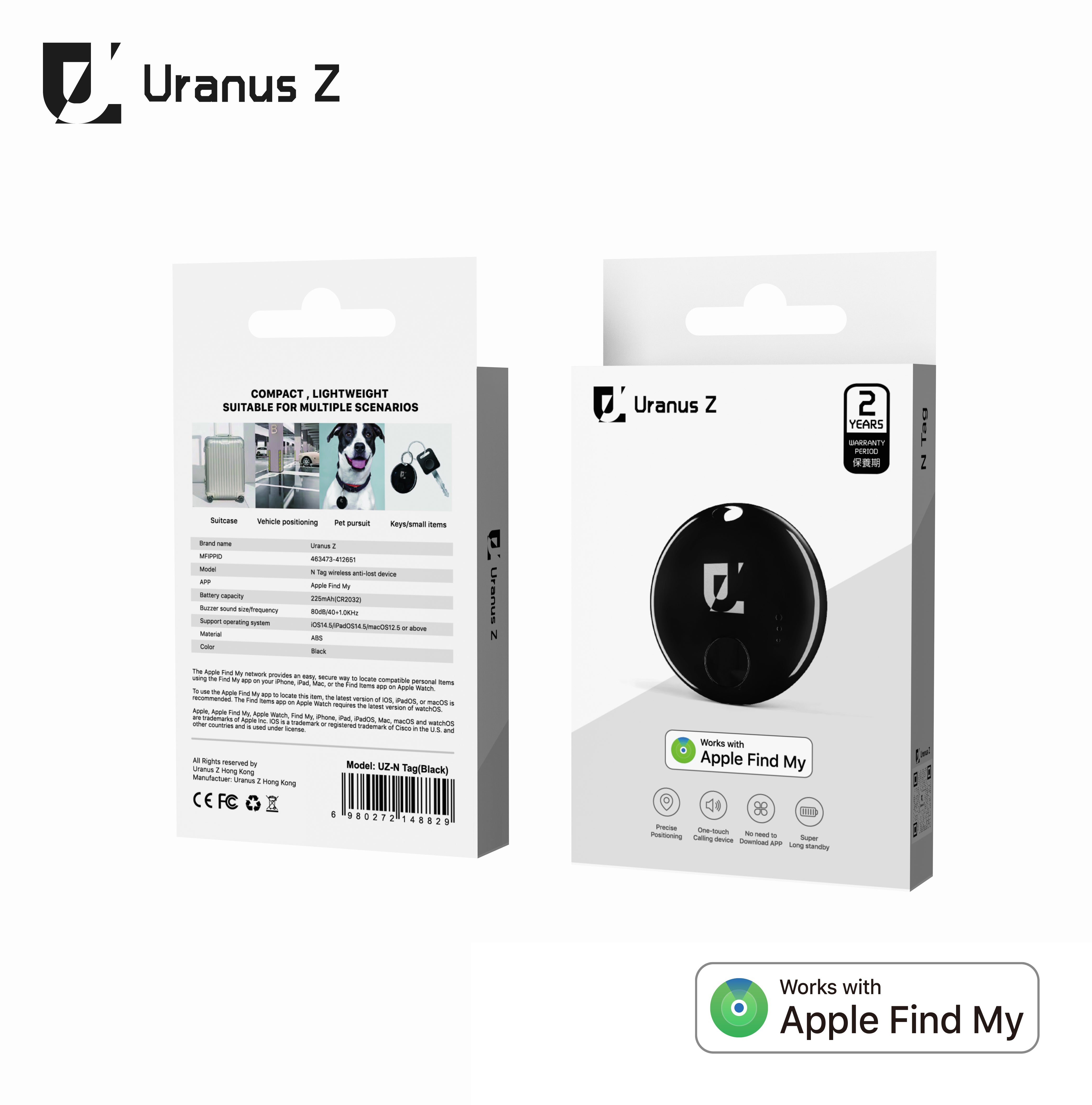 O2W SELECTION URANUS N Tag Wireless Anti-Lost Device