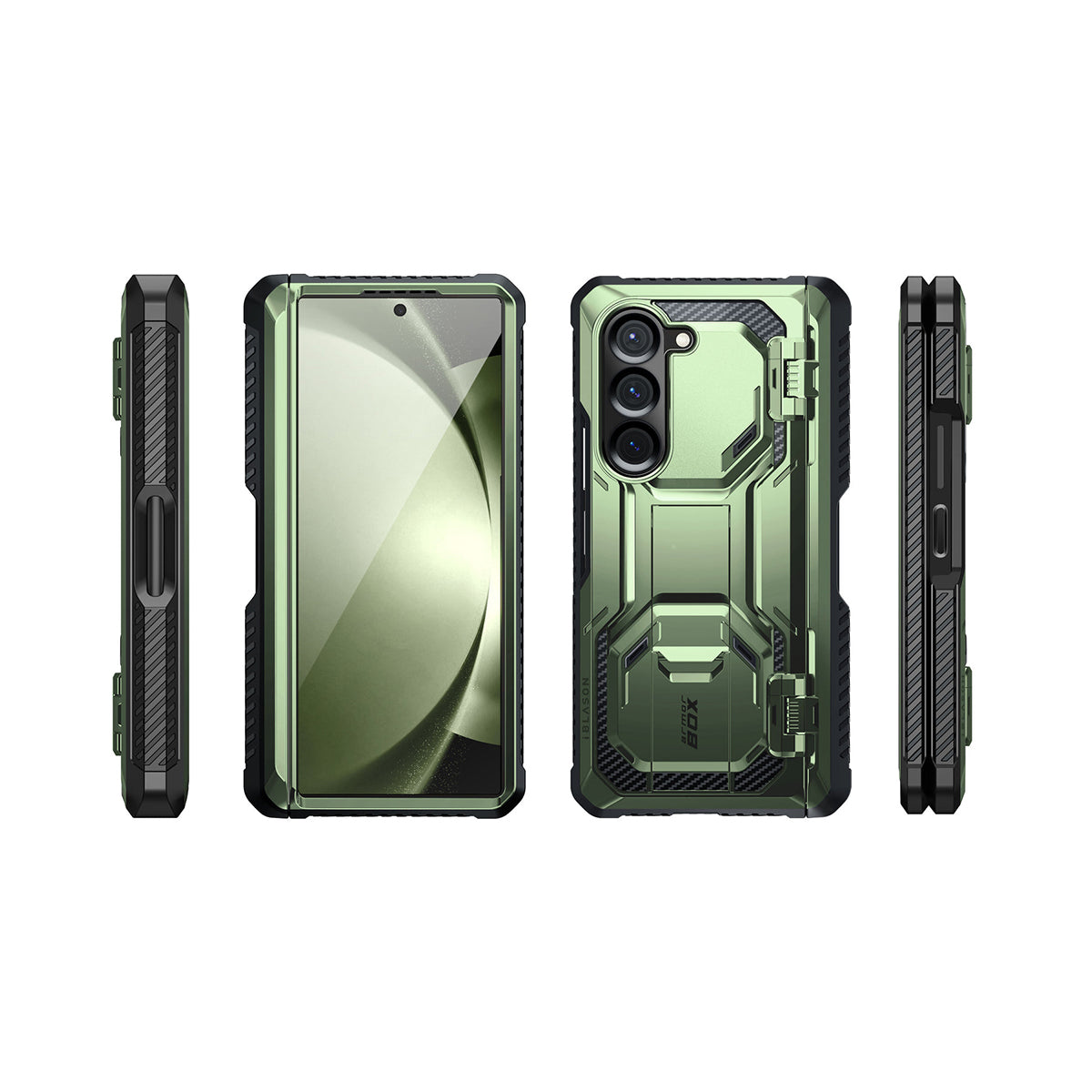 i-Blason Armorbox Series Case for Samsung Galaxy Z Fold 6 5G (2024), [Built-in Screen Protector] Full-Body Rugged Holster Case