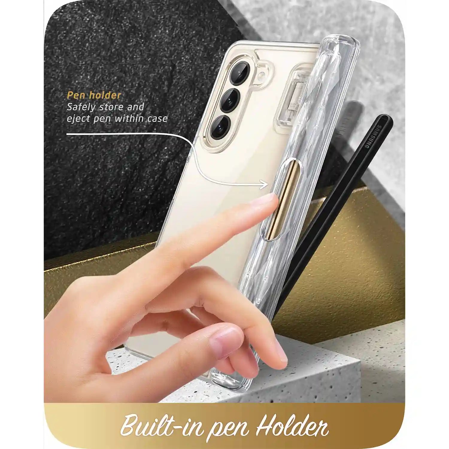 i-Blason Cosmo Case for Samsung Galaxy Z Fold 5 5G (With Build-in Screen Protector)