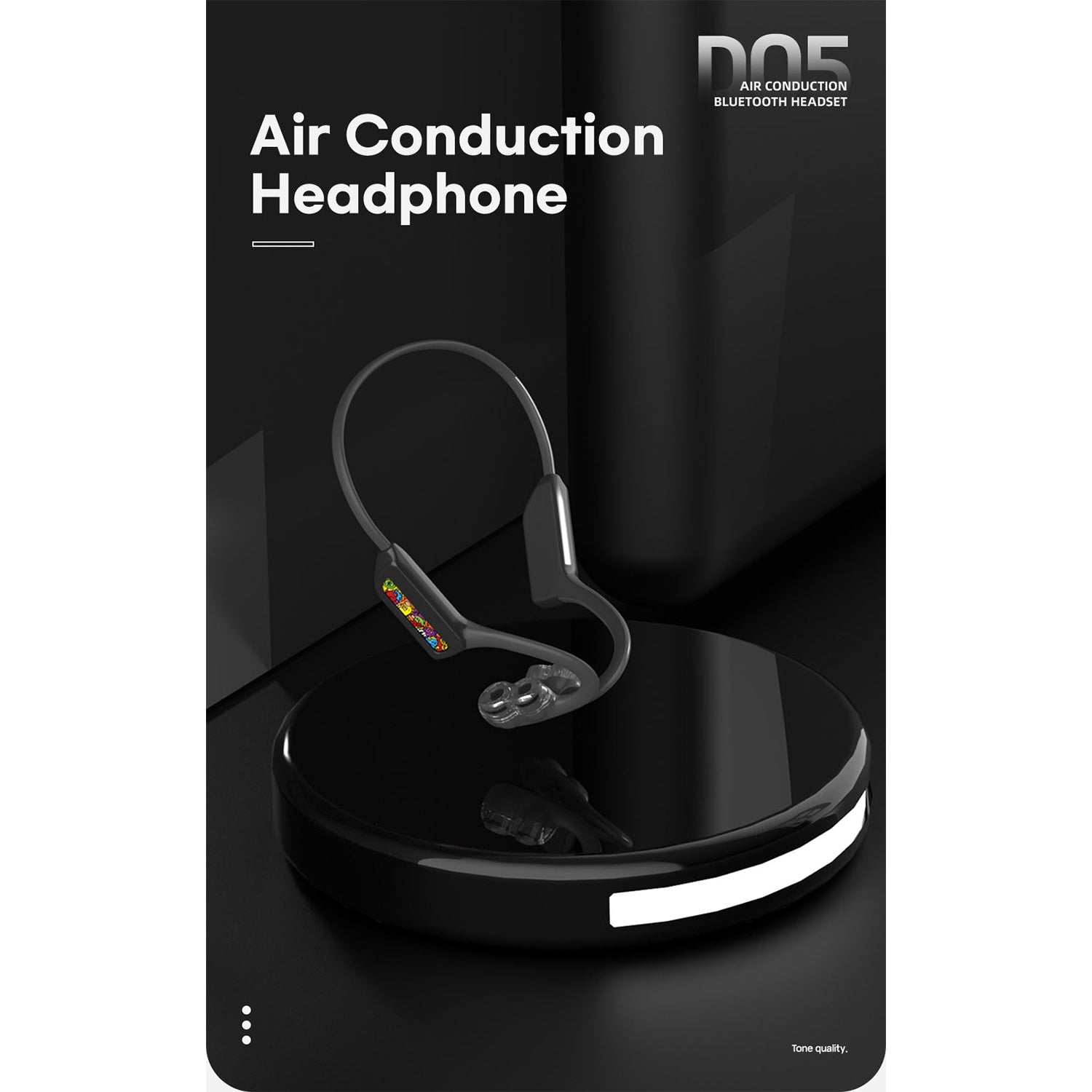 O2W SELECTION DMOOSTER D05 Dual-Driver Bluetooth Earphones, Black