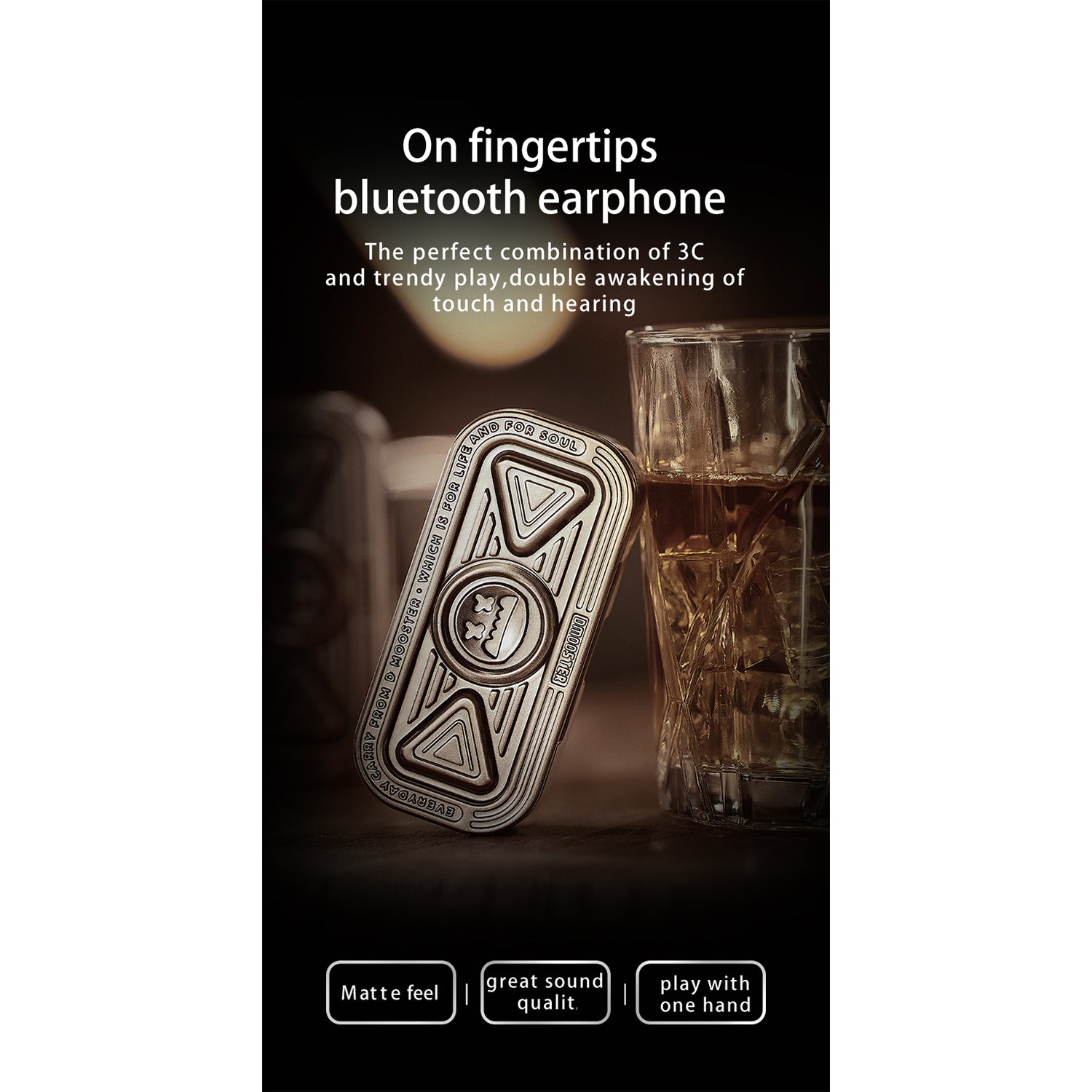 O2W SELECTION DMOOSTER D15 Fingertip Gyro Bluetooth Earphones