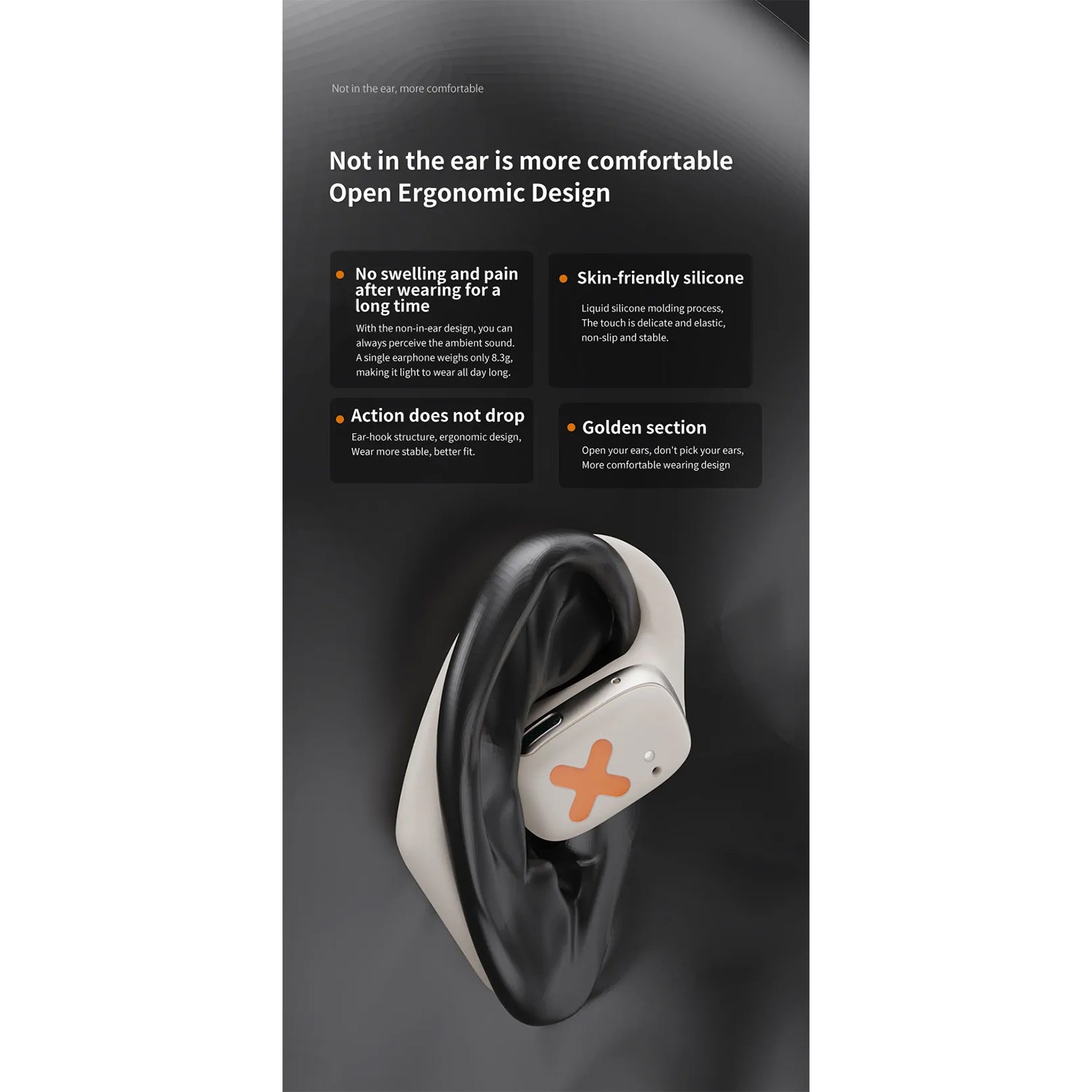 O2W SELECTION DMOOSTER D39 Pro Open-Ear Bluetooth 5.3 Wireless Earphones