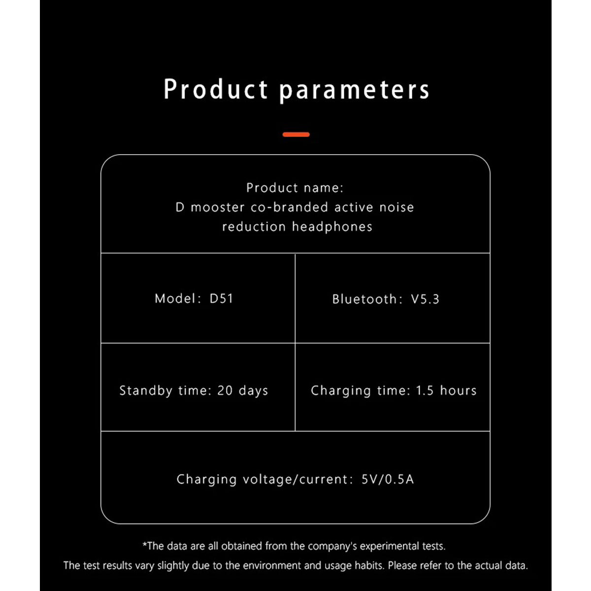 O2W SELECTION DMOOSTER D51 Bluetooth Noise-Canceling Headphones