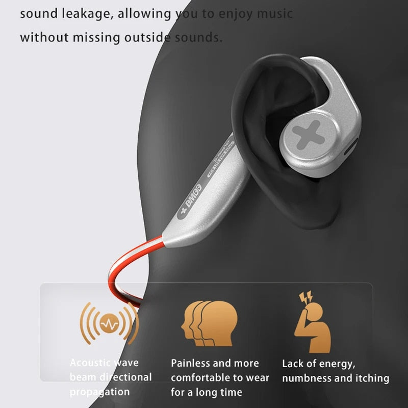 O2W SELECTION DMOOSTER D07 Pro DNC Noise Reduction Open-Ear Bluetooth Sports Wireless Earphones With Reflective Strip