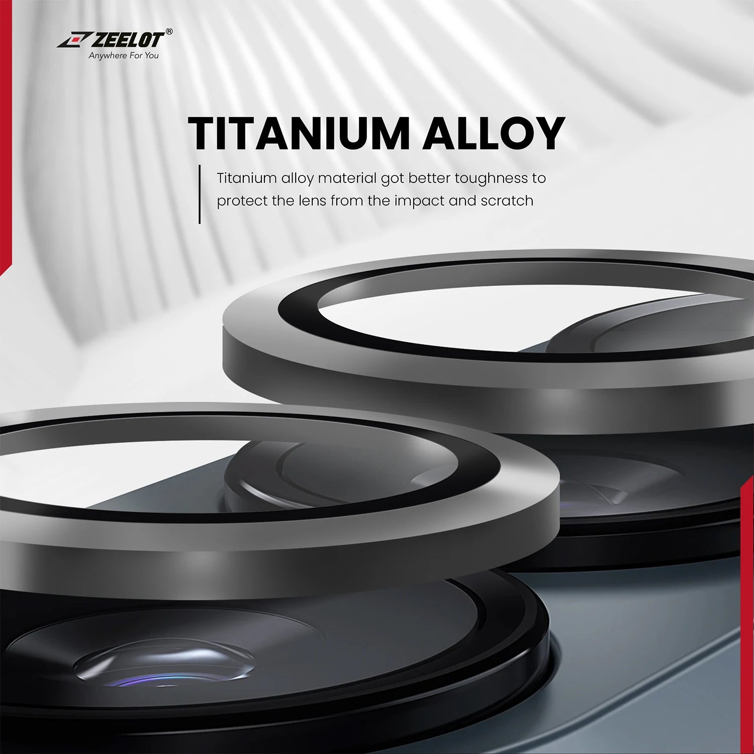 ZEELOT PIshield Titanium Alloy Lens Protector for Samsung Galaxy Z Flip 5