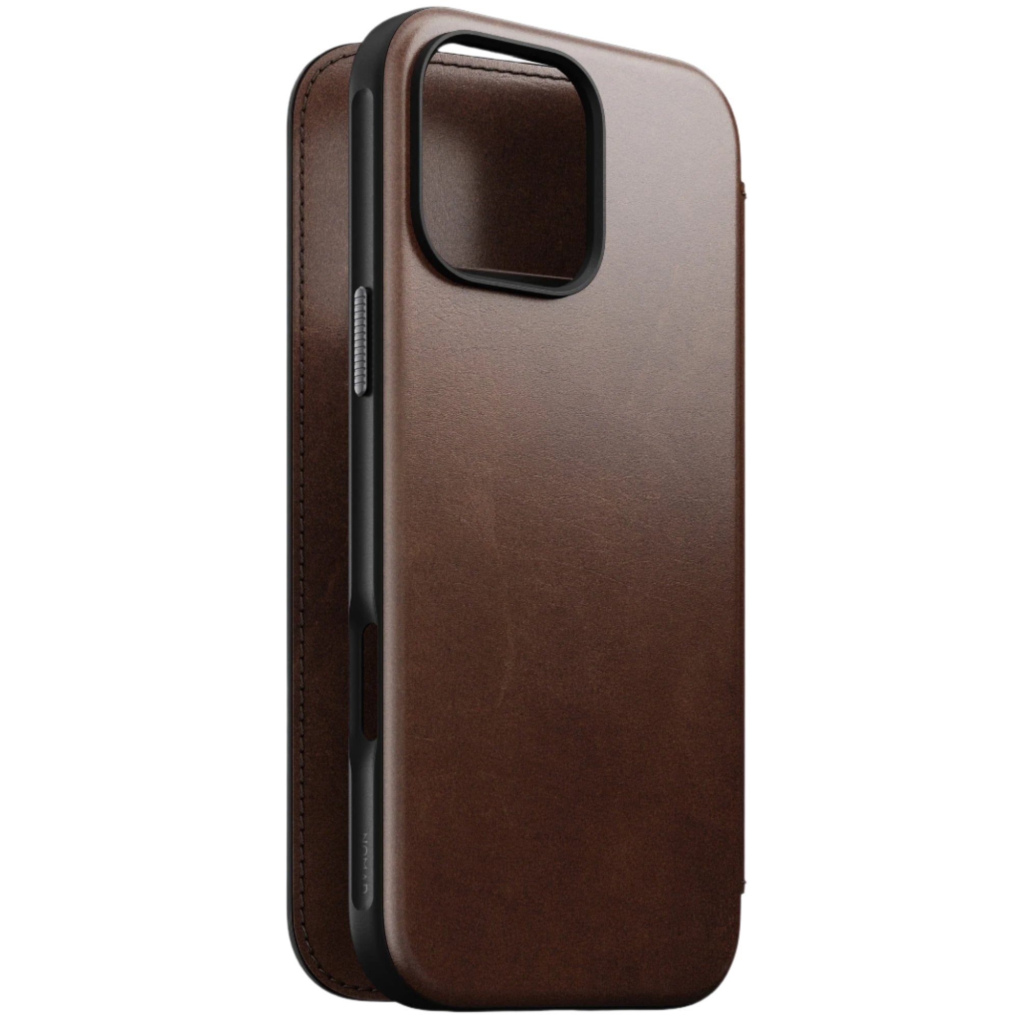 NOMAD Modern Leather Folio Case for iPhone 16 Pro 6.3" / 16 Pro Max 6.9" By Horween® Leather