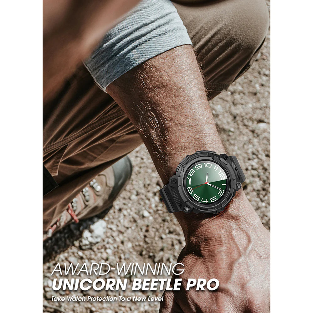 Supcase Unicorn Beetle Pro for Samsung Galaxy Watch 6 Classic 47mm (2023), Black
