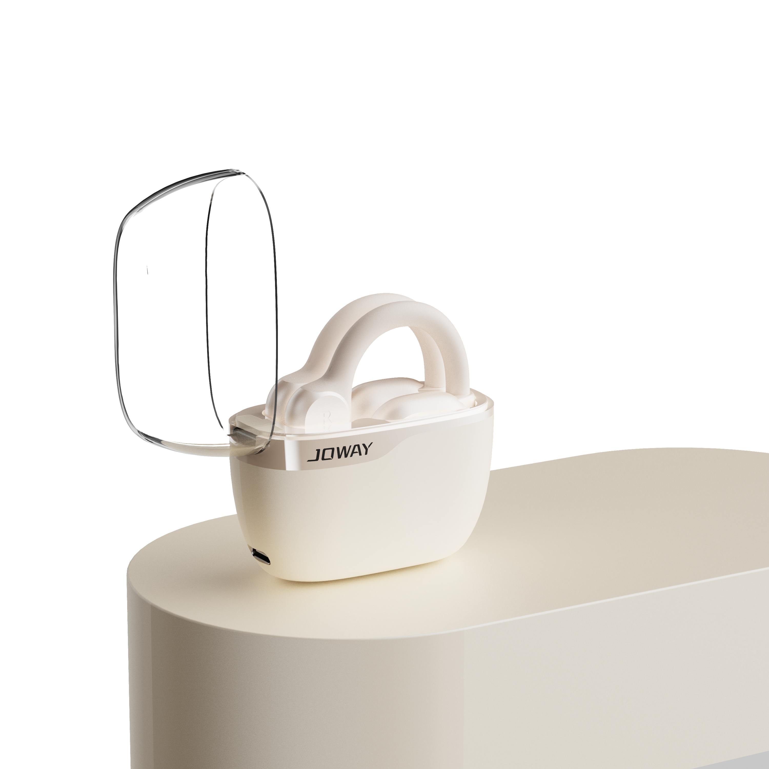 JOWAY H196 Open-Ear Bluetooth 5.3 Wireless Earphones, White