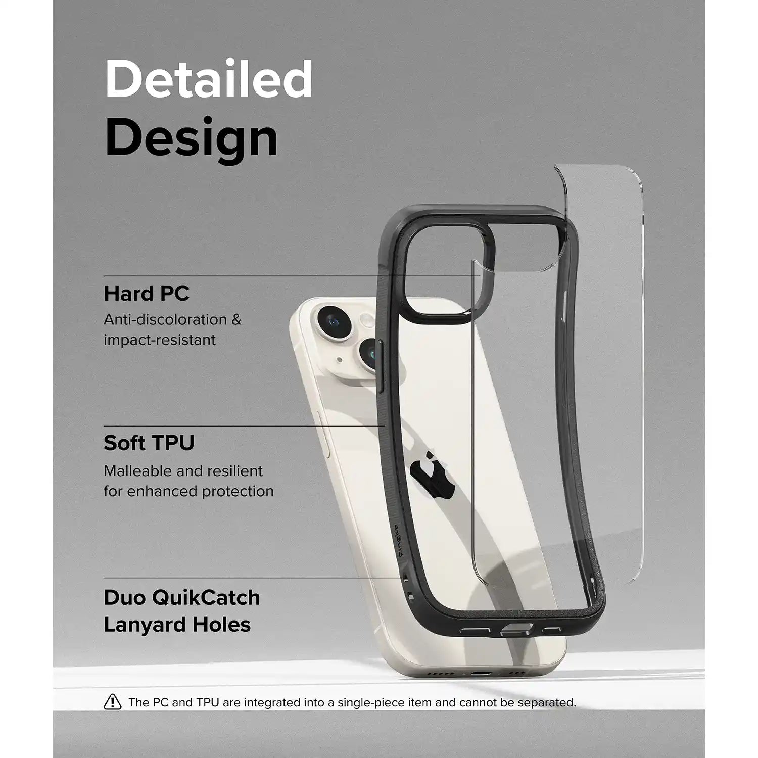 Ringke Fusion Bold Case for iPhone 15 Series, BLACK