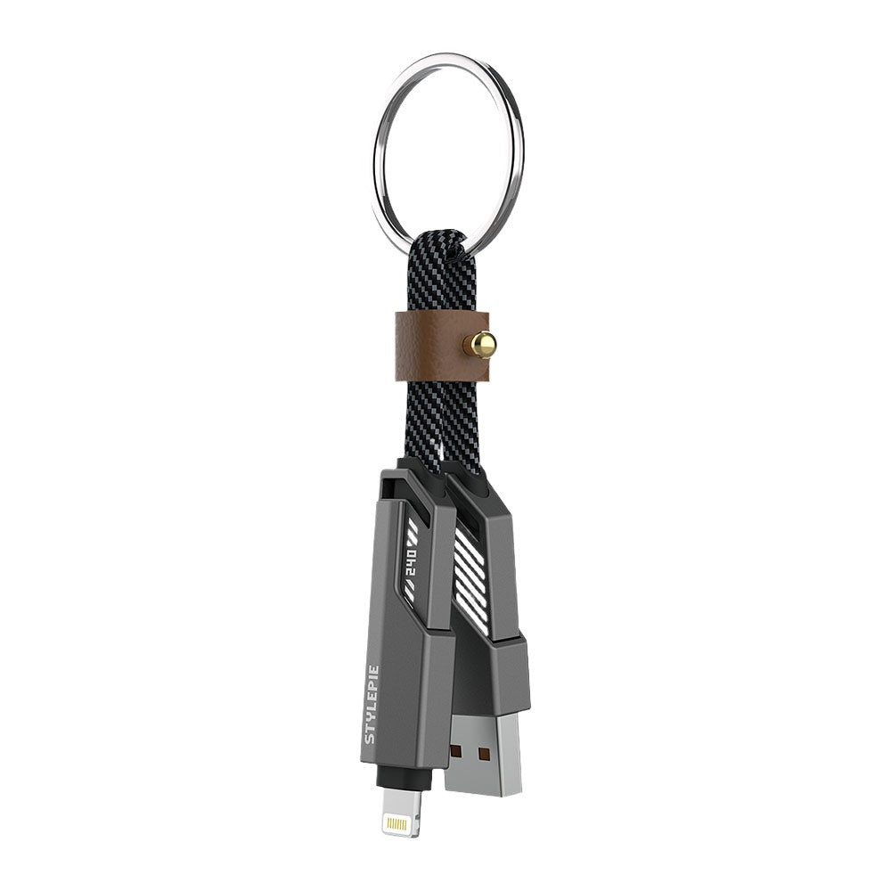 O2W SELECTION STYLEPIE C71 240W 4-in-1 Keychain Version Fast Charge Data Cable