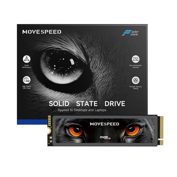 MOVESPEED YSSDHB-2TN7000 SSD Panther 7450MB/s PCIe 4.0 NVMe M.2 2TB