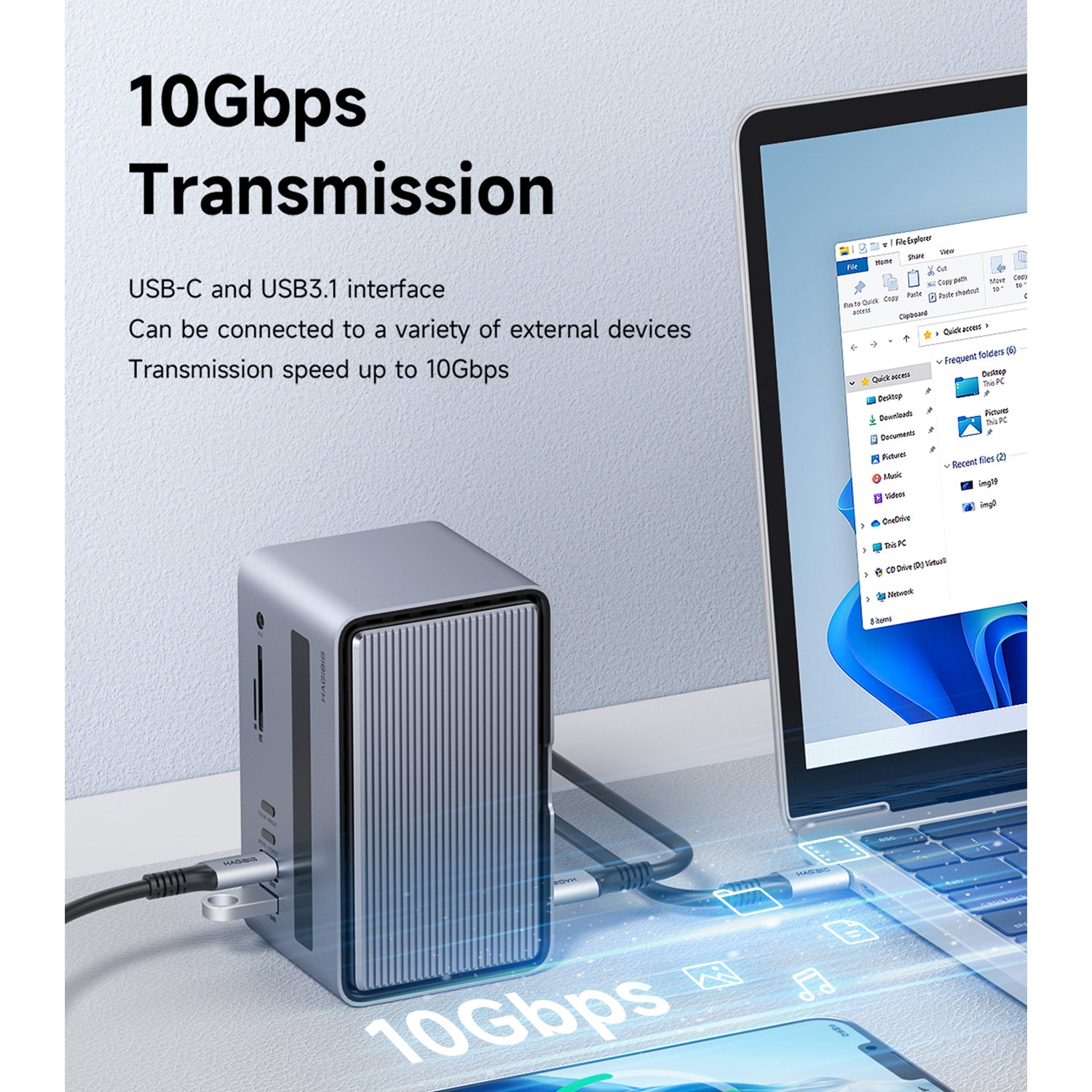 O2W SELECTION HAGIBIS U100 Ultra USB-C Docking Station
