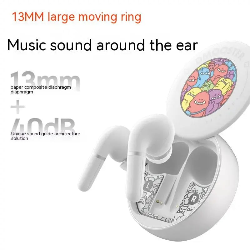 O2W SELECTION DMOOSTER D08 In-Ear ANC+ENC Active Noise Cancelation  Bluetooth Sports Wireless Earphones, White