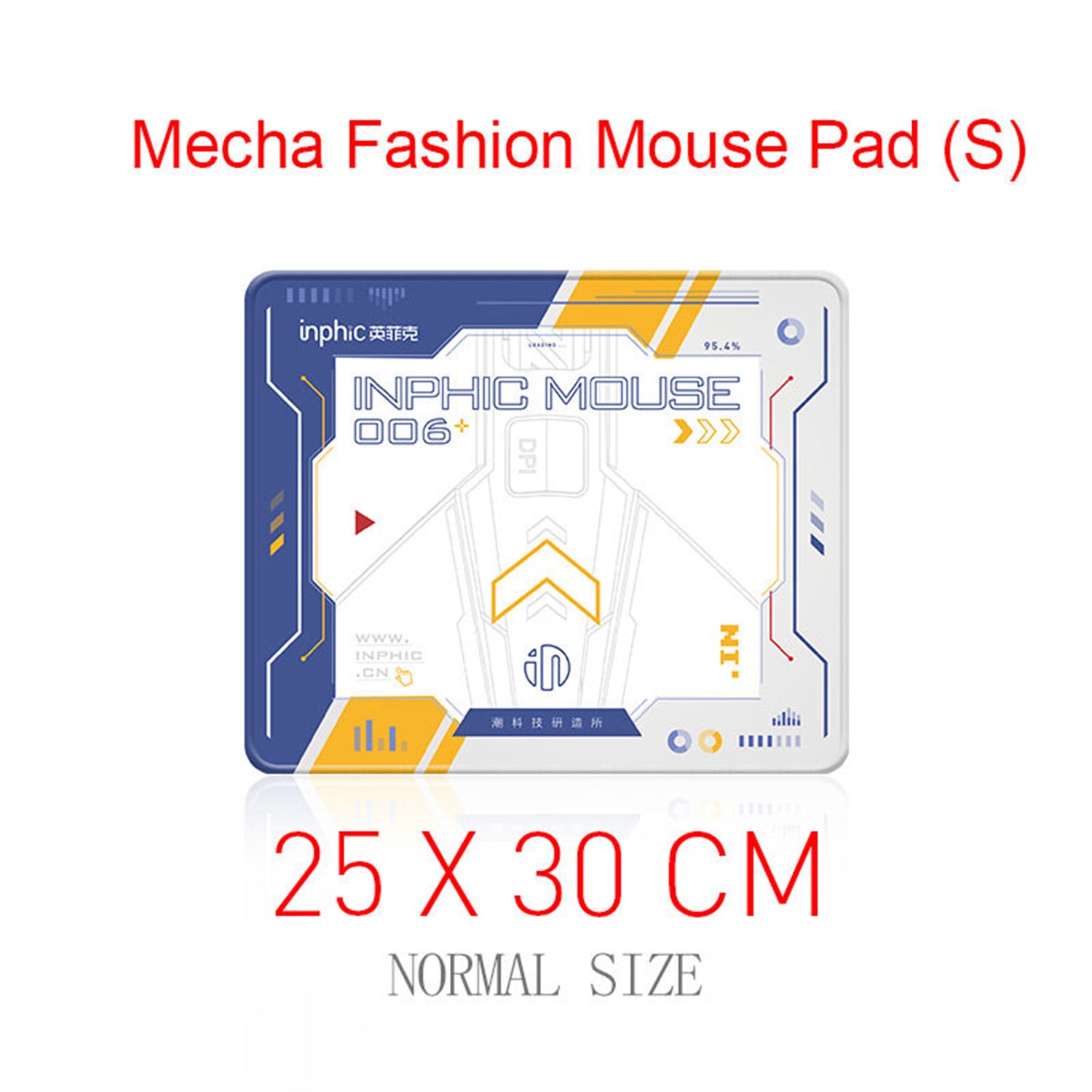 O2W SELECTION INIPHIC PD60 Mouse Pad 30*25cm, White and Blue