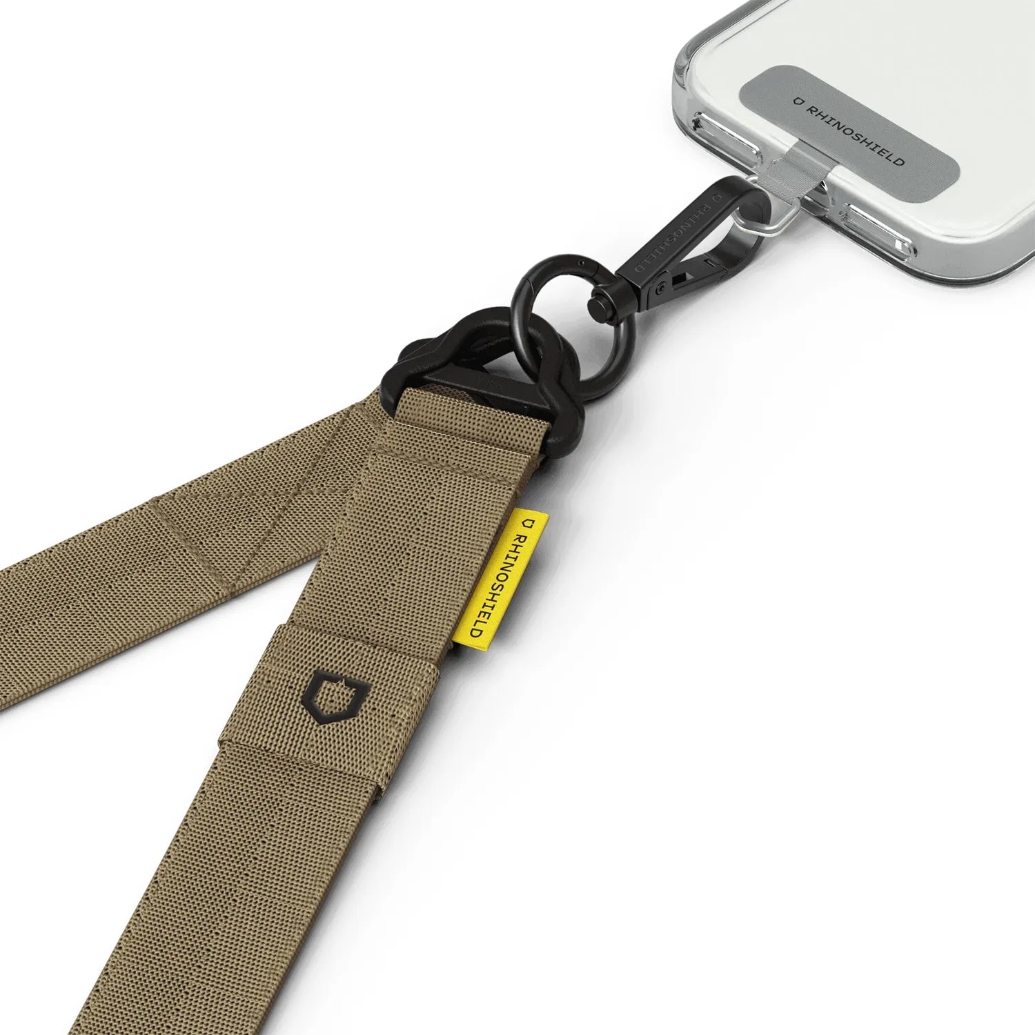 RhinoShield Utility Crossbody Phone Lanyard | Magnetic Buckle, Additional loop to hang Airpods (Lanyard Card Not Included)
