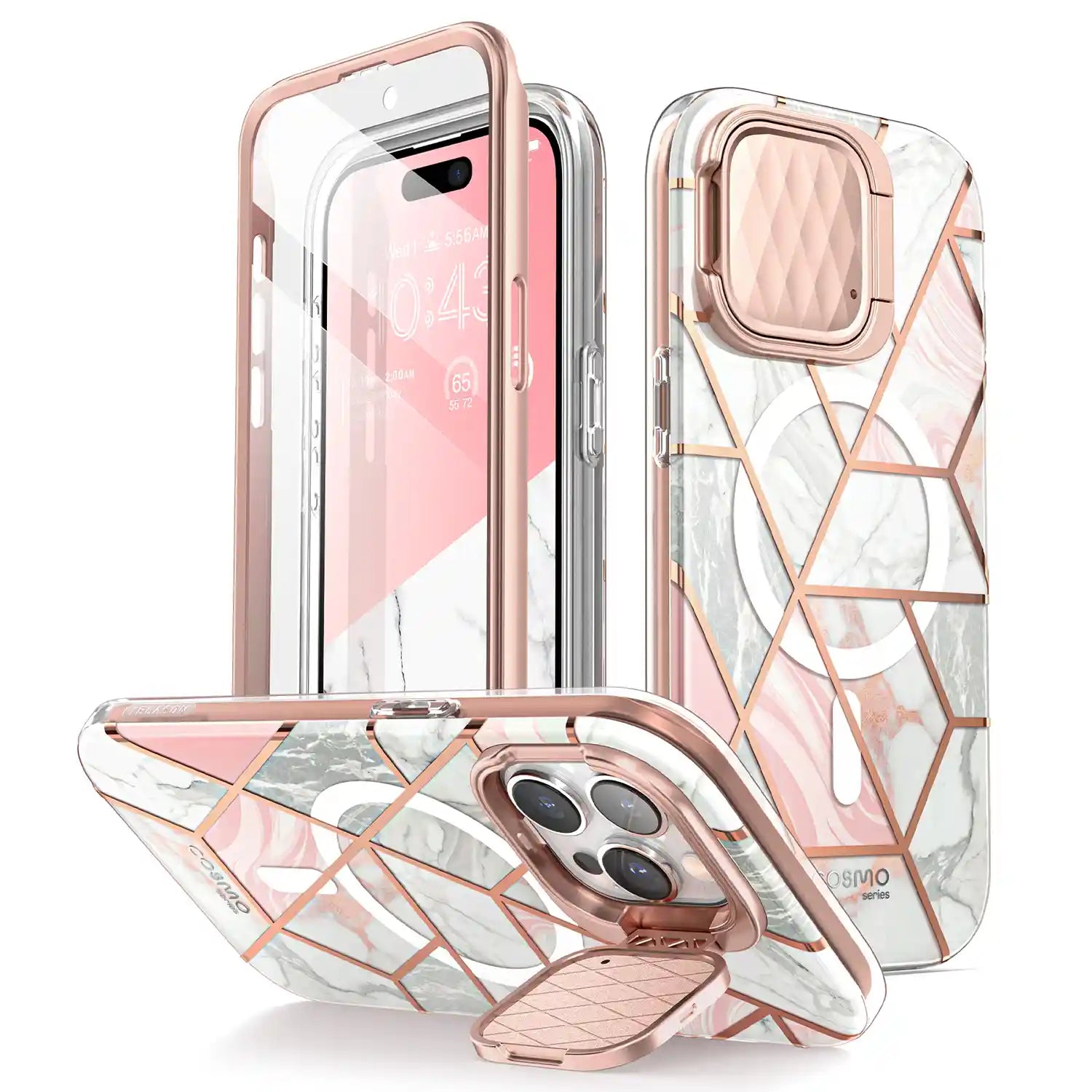 i-Blason Cosmo Mag Case for iPhone 15 Series (With Built-in Screen Protector and Magsafe compatible)