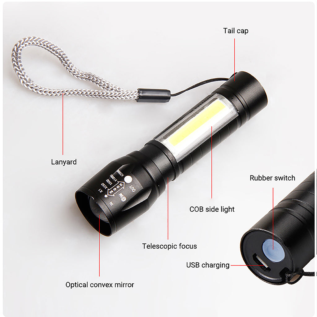 O2W SELECTION Mini Flashlight, Black