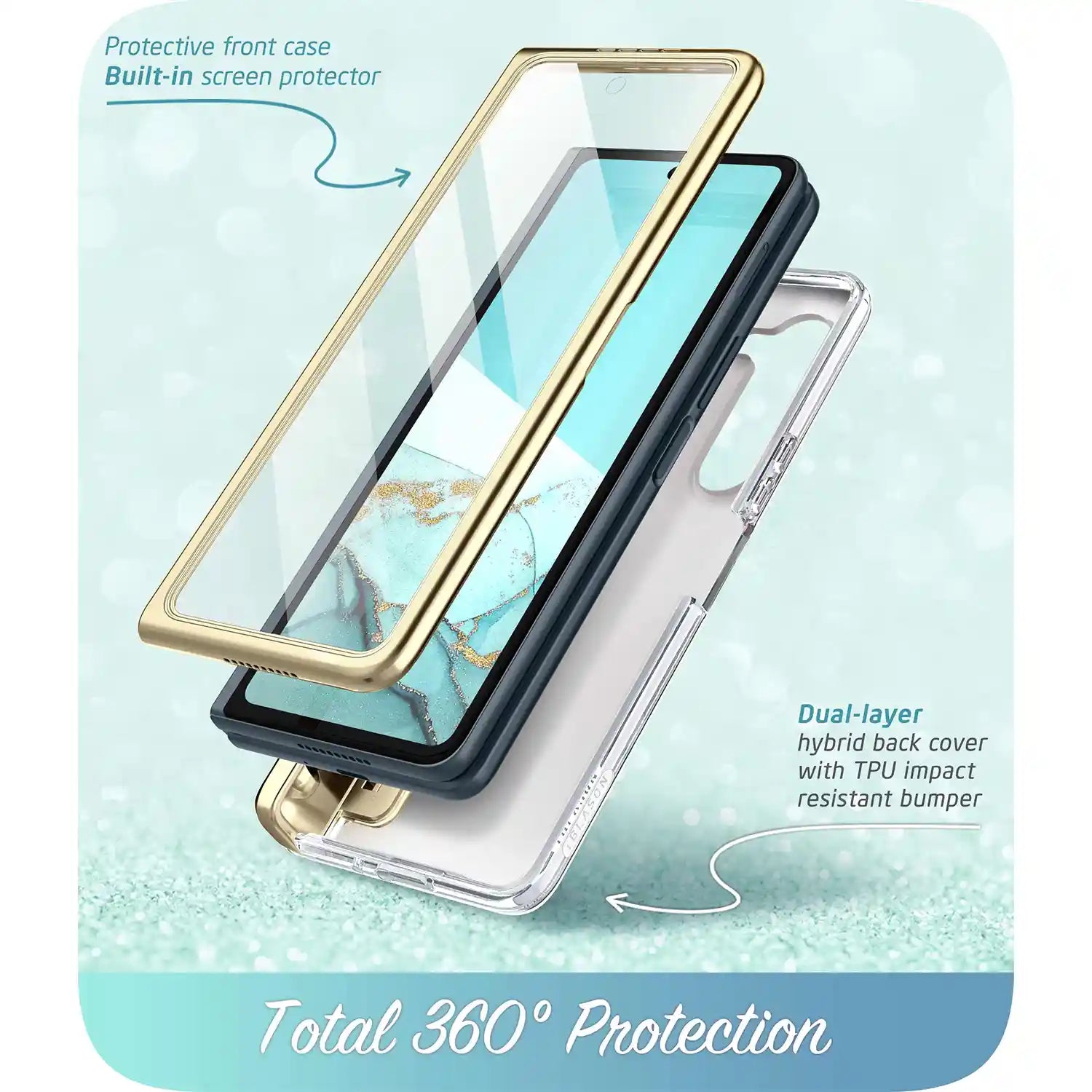 i-Blason Cosmo Case for Samsung Galaxy Z Fold 5 5G (With Build-in Screen Protector)