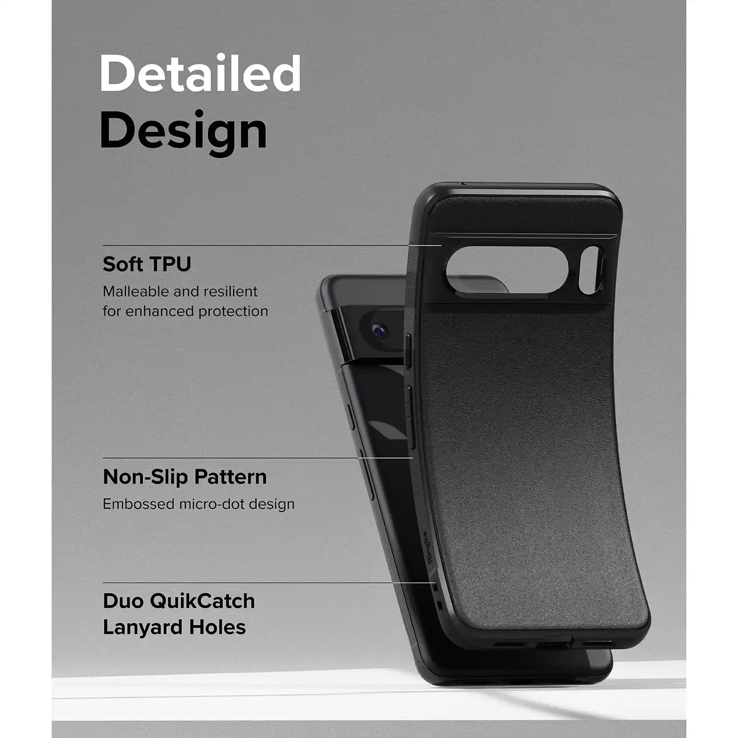 Ringke Onyx Case Compatible with iPhone 13 Pro Max, Tough Rugged TPU Heavy Duty Protective Cover - Dark Gray