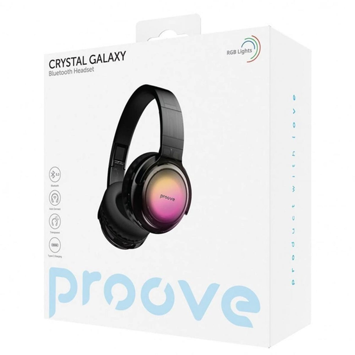 O2W SELECTION PROOVE Crystal Galaxy Wireless Headphones