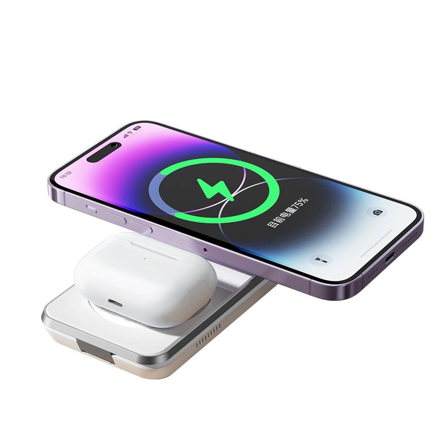 Mcdodo Peace Series 3-in-1 Foldable Magnetic Wireless Charger, White