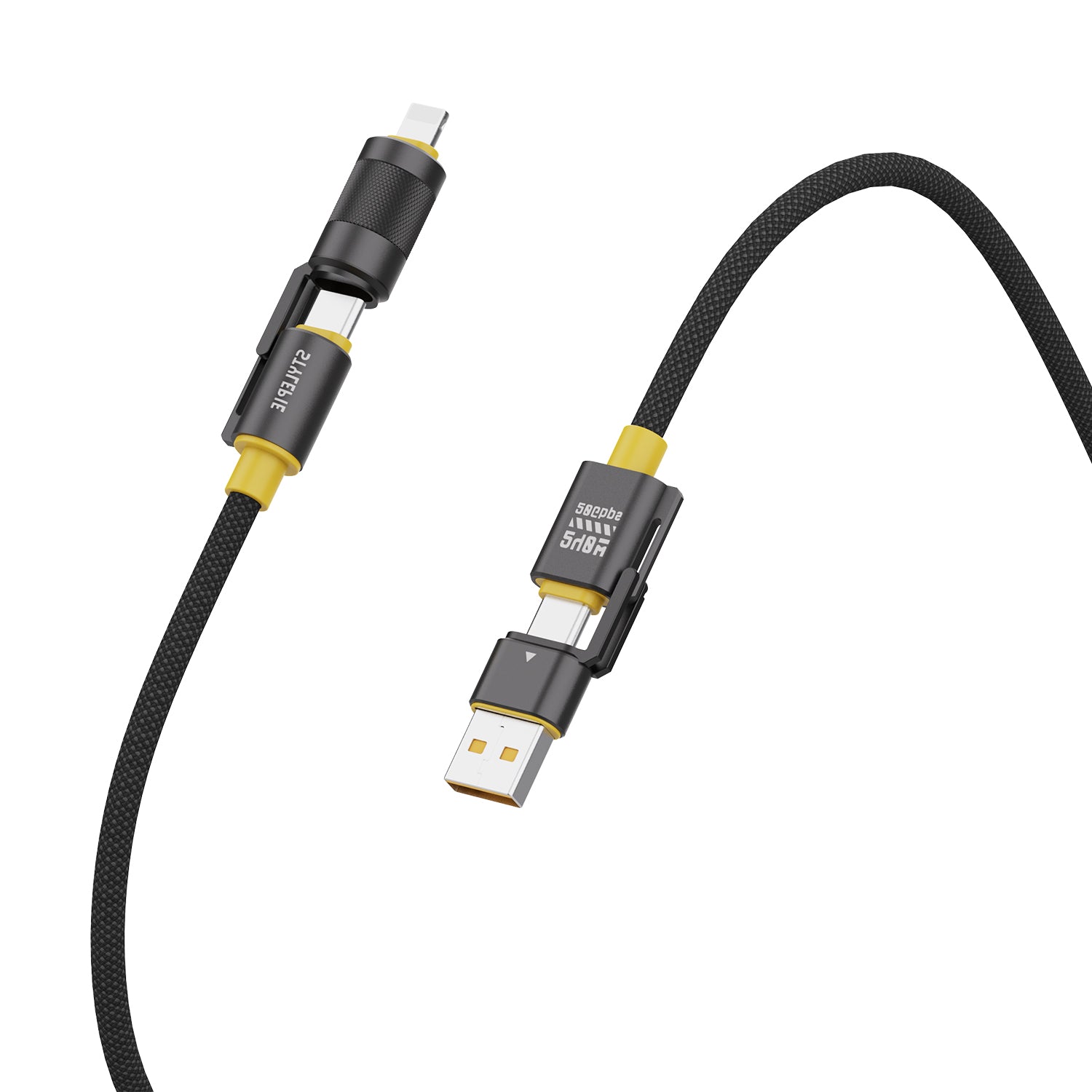 O2W SELECTION Stylepie C74 240W 4 in 1 Fast Charge Data Cable Ultra Edition USB4 Gen2, PD3.1