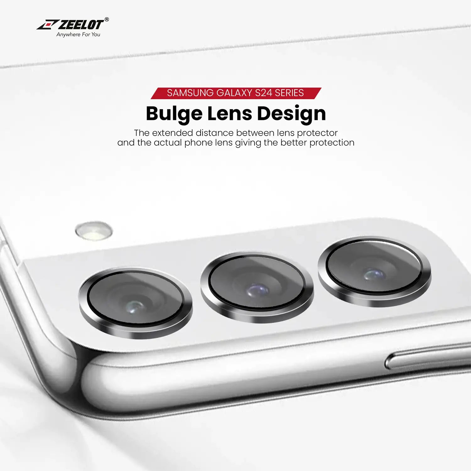 ZEELOT PIshield Sapphire Series Titanium Alloy Lens Protector for Samsung Galaxy S24 Ultra