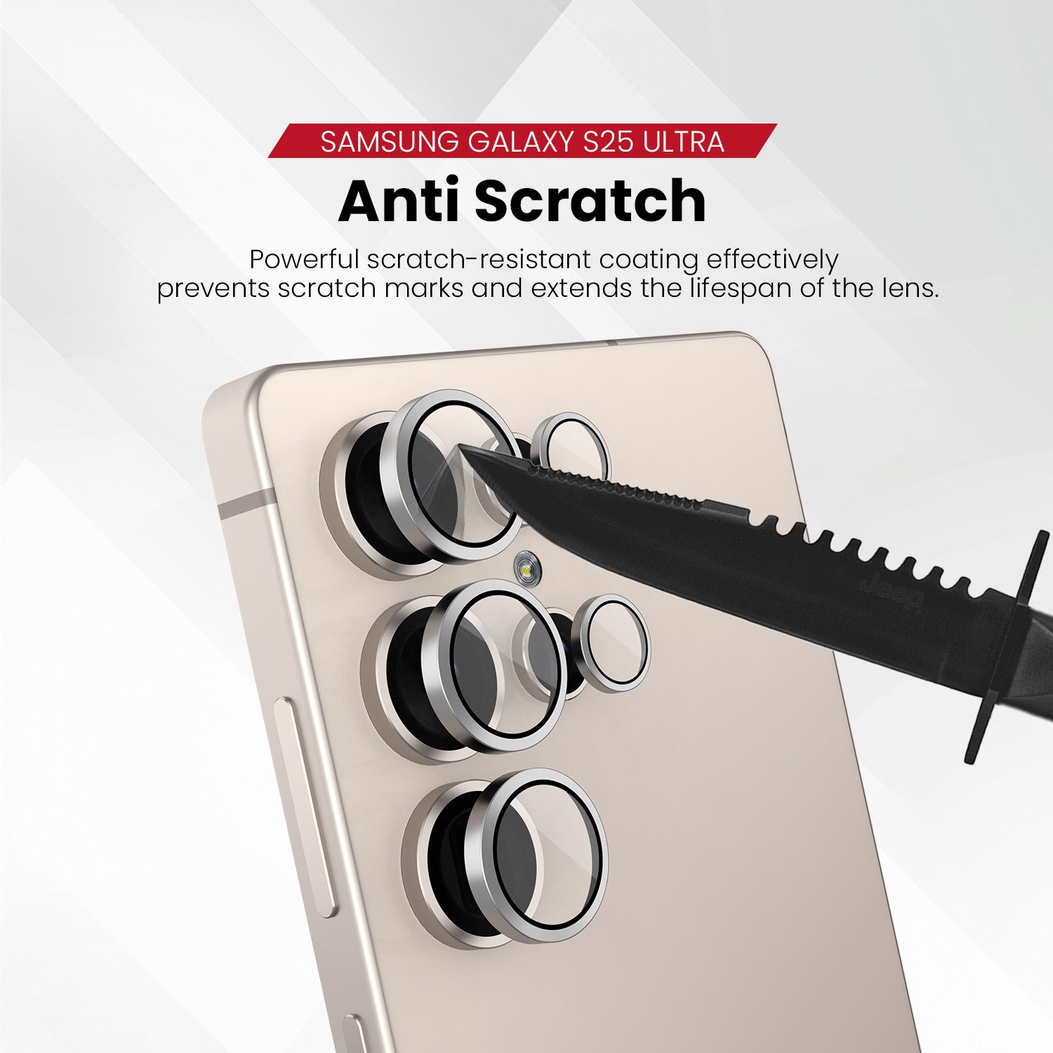 ZEELOT Pishield Series Titanium Alloy Lens Protector for SAMSUNG S25 Series