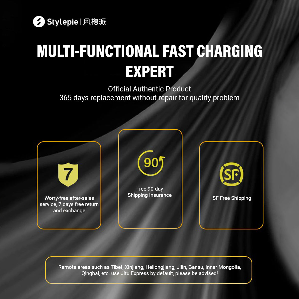 【ONE2WORLD SELECTION】STYLEPIE C82-L 240W Fast Charging LED Lighting Cable