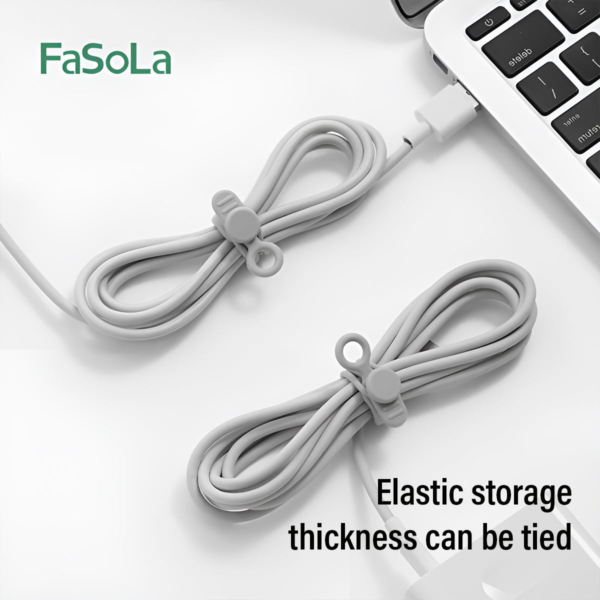 FaSoLa Multifunctional Zip Ties (6PCS), Grey