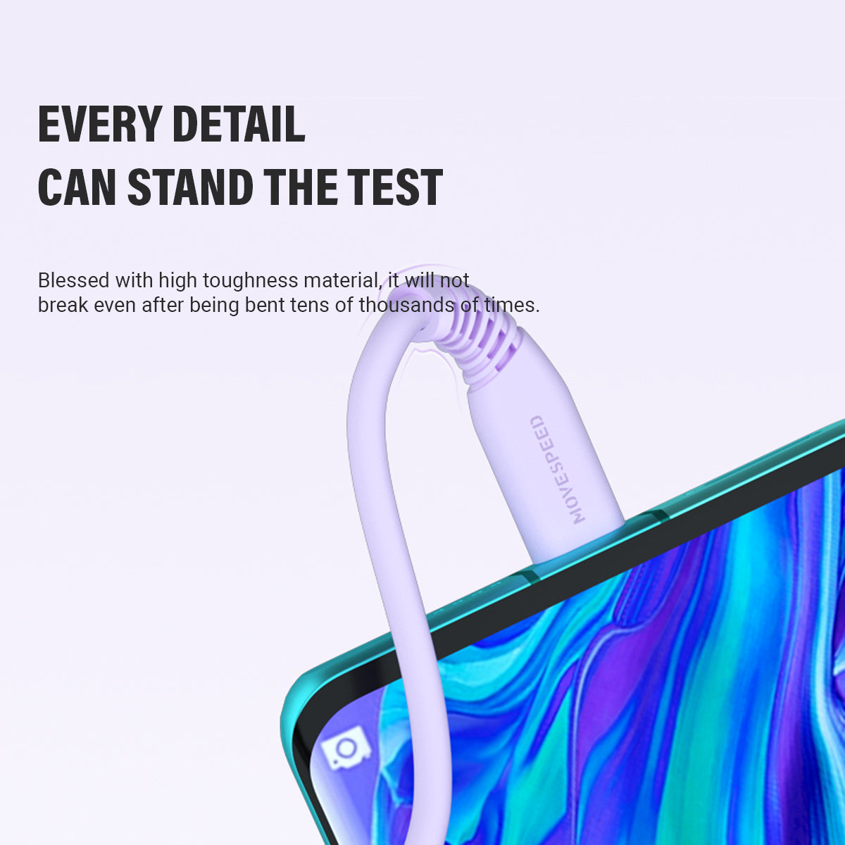 O2W SELECTION MOVESPEED Type-C to Type-C 60W Data Cable 1.2m