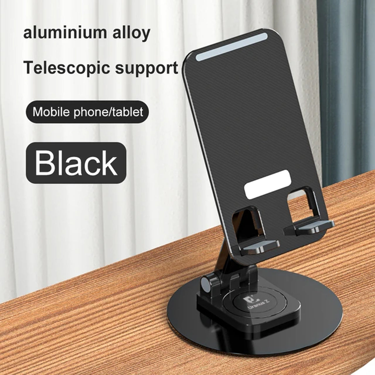 O2W SELECTION URANUS TS5 Desktop Phone Holder, Black