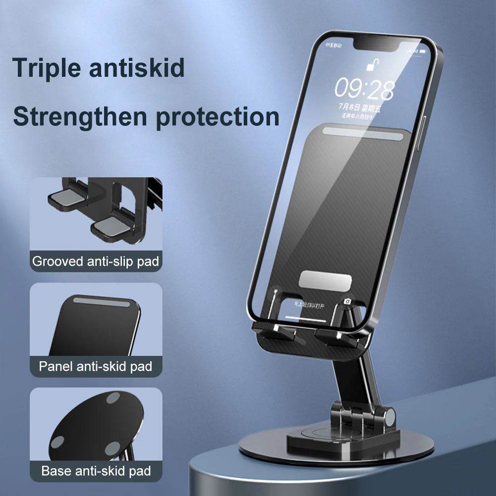 O2W SELECTION URANUS TS5 Desktop Phone Holder, Black