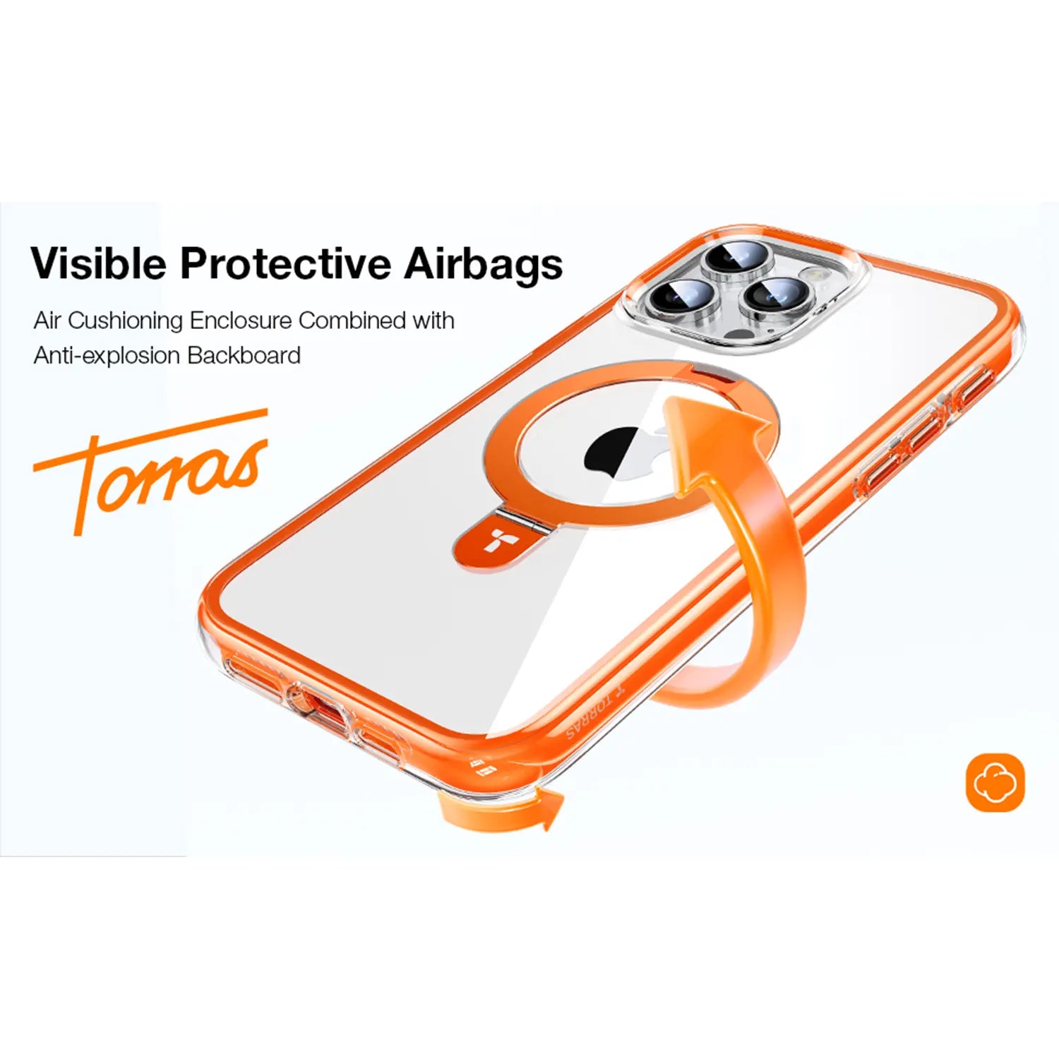 TORRAS Magnetic UPRO™ Ostand SS Series Case for iPhone 15 Pro 6.1" / 15 Pro Max 6.7"
