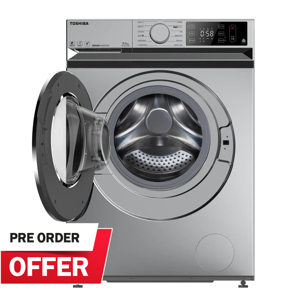 (Pre-order) Toshiba 10.5kg T11 TW-BL115A2S Dark Silver Front Load Washing Machine with Wi Fi Control, Water Efficiency 4 Ticks