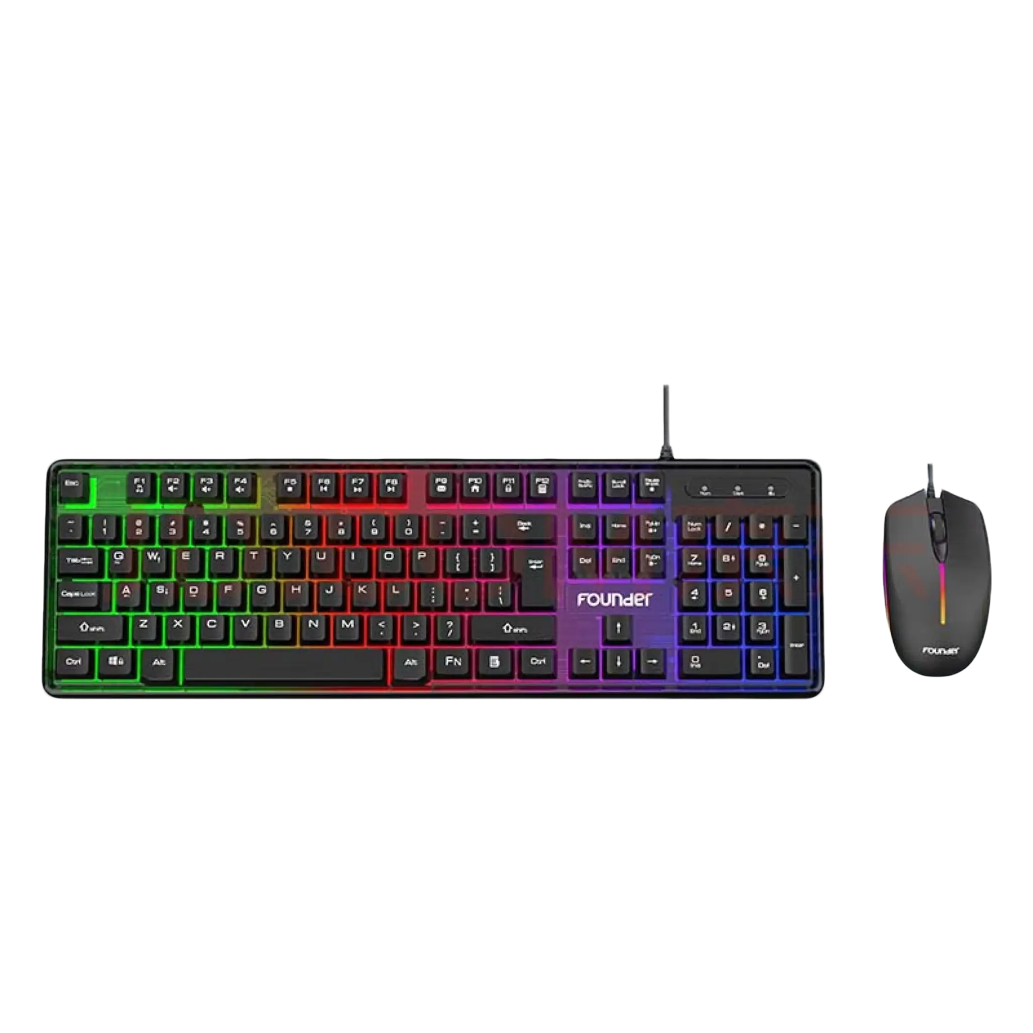 O2W SELECTION FOUNDER KG200 Wired Gaming Keyboard and Mouse Bundle