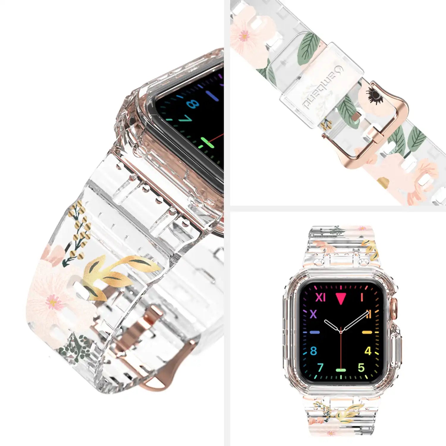 amBand Moving Fortress - Sport Series TPU Case with Band for Apple Watch 45mm/44mm/42mm and 41mm/40mm/38mm